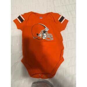 NFL Cleveland Browns 6 Mayfield Baby Jersey Onesie Orange Sz: 3-6 months